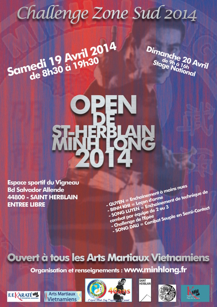 Affiche Open de ST HERBLAIN Minh Long2014