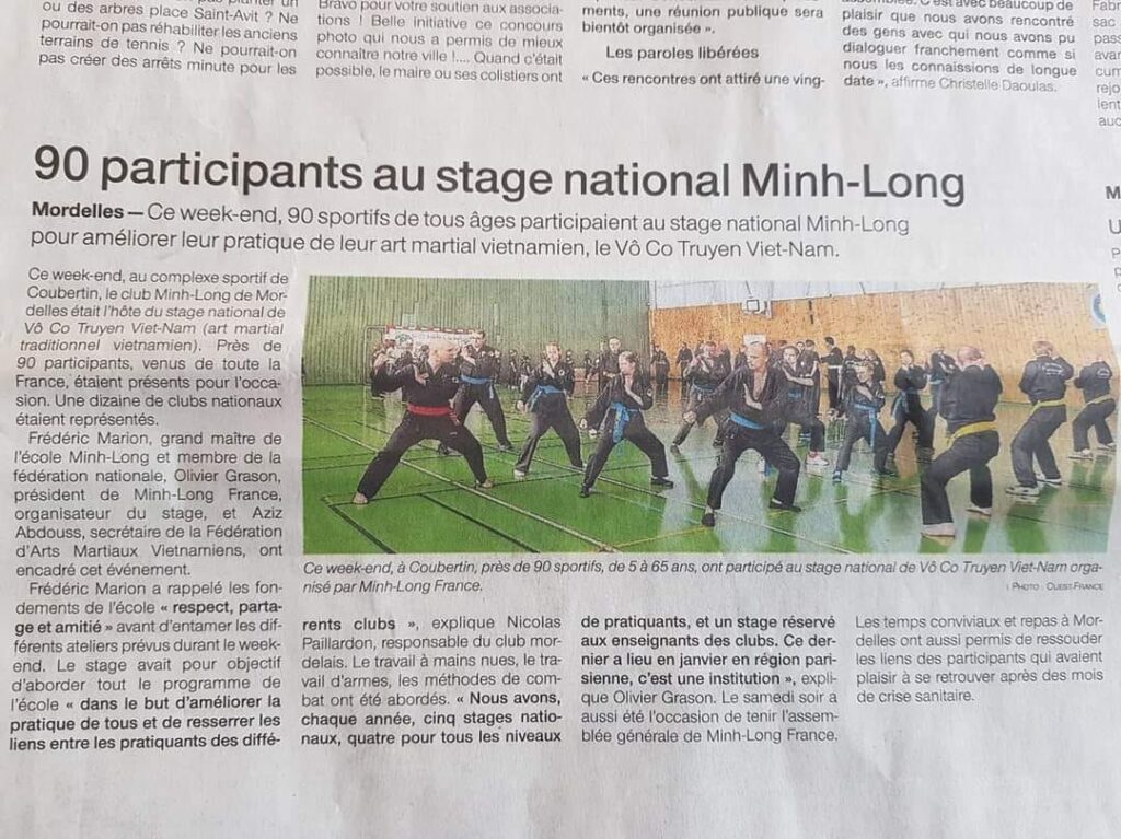 Article du journal Ouest France