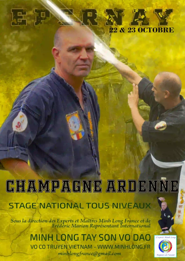 Affiche officielle stage Champagne Ardenne octobre 2022