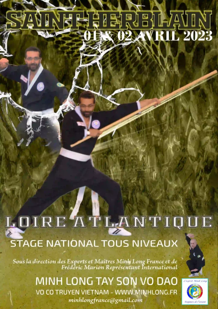 Stage national tous niveaux à St Herblain - Loire atlantique - 1er et 2 avril 2023