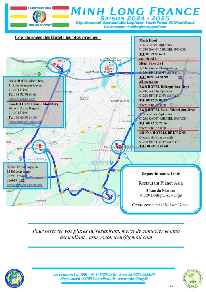 Liste non exhaustive des hébergements autour de Marolles en Hurepoix