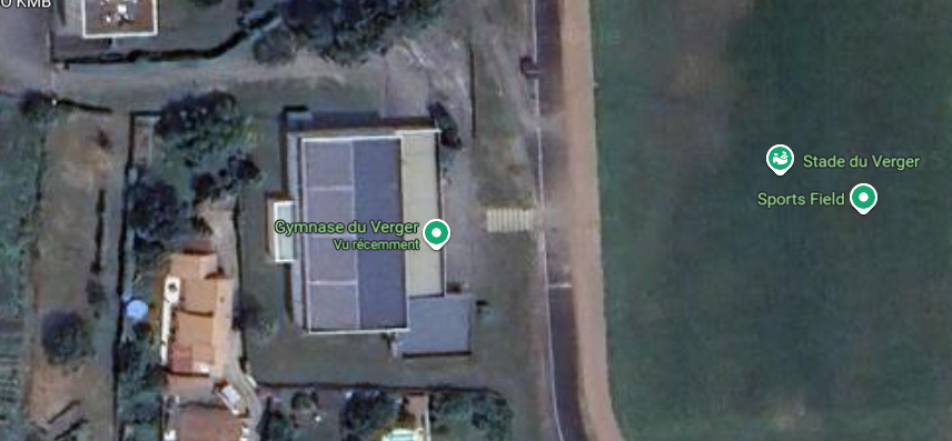 Gymnase du Verger vue du ciel - 86100 Châtellerault