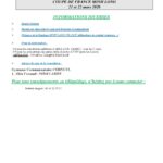 Informations Diverses Coupe de France Minh Long / FAMTV 2026