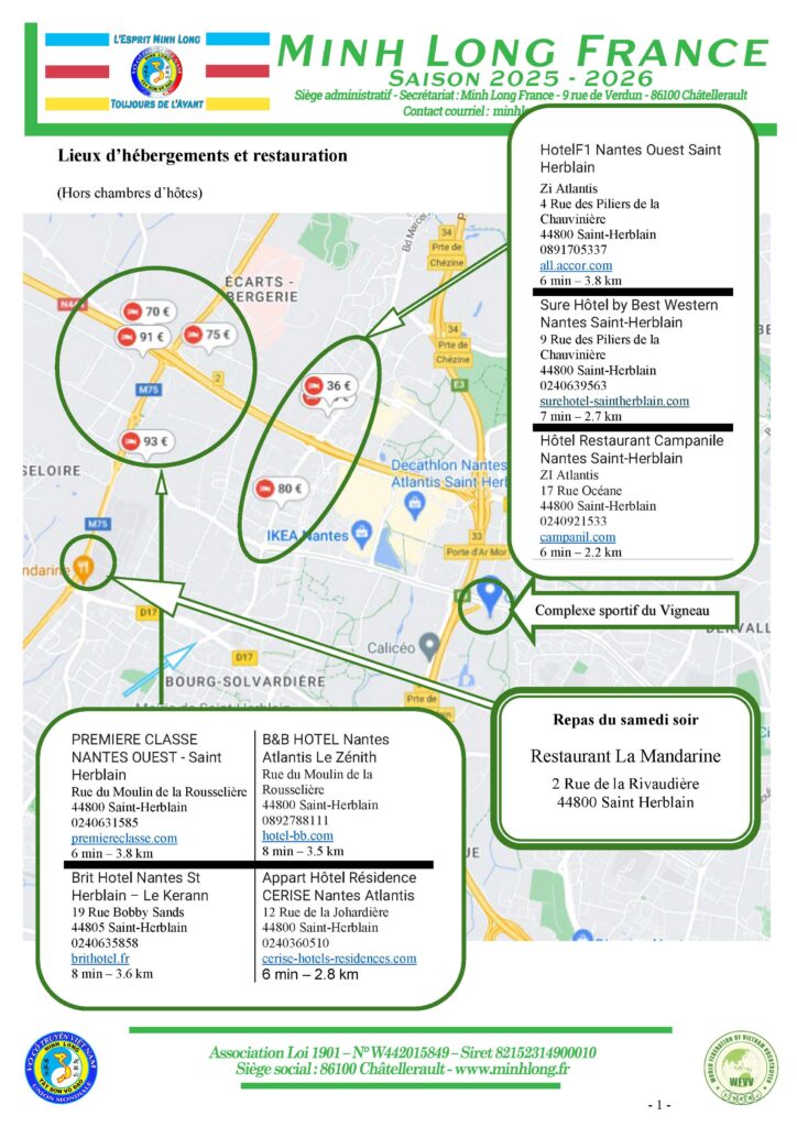 Lieux d'hébergement